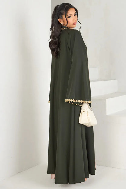Abaya cardigan pudique pour femme.