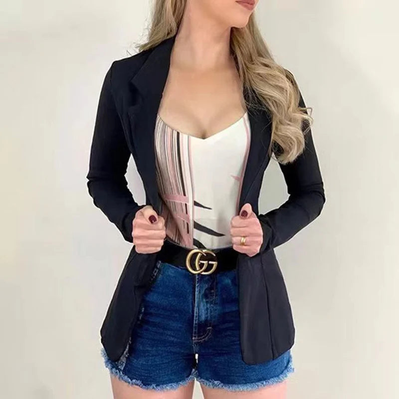 blazer habillé, pour femme, veste à poches, manteau ample