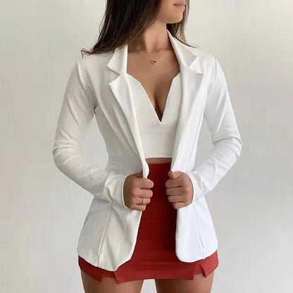 blazer habillé, pour femme, veste à poches, manteau ample