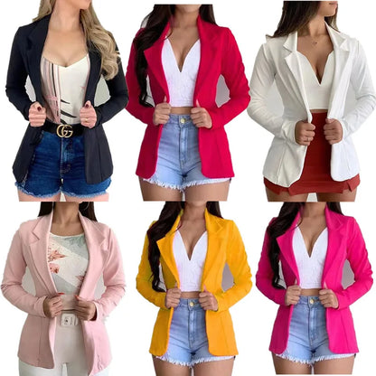 blazer habillé, pour femme, veste à poches, manteau ample