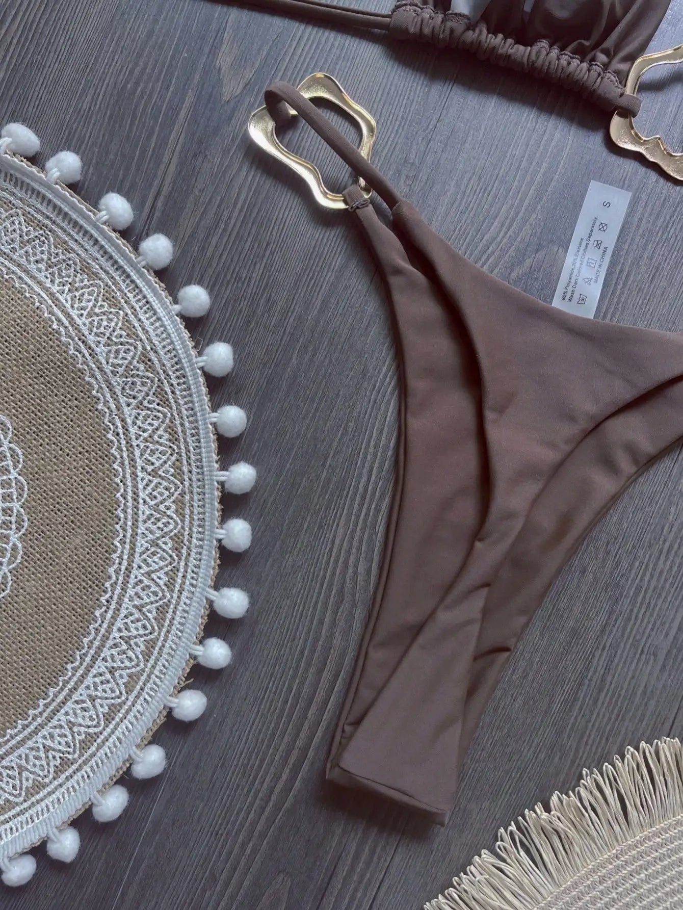 Bikini micro dos nu 2026 pour femme, maillot de bain uni, ensemble bikini string, tenue de plage brésilienne.