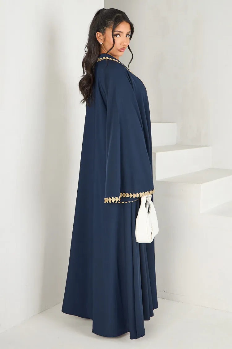 Abaya cardigan pudique pour femme.
