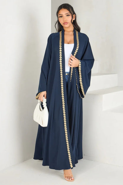 Abaya cardigan pudique pour femme.