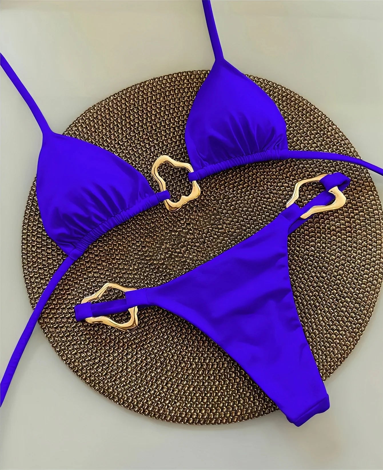 Bikini micro dos nu 2026 pour femme, maillot de bain uni, ensemble bikini string, tenue de plage brésilienne.