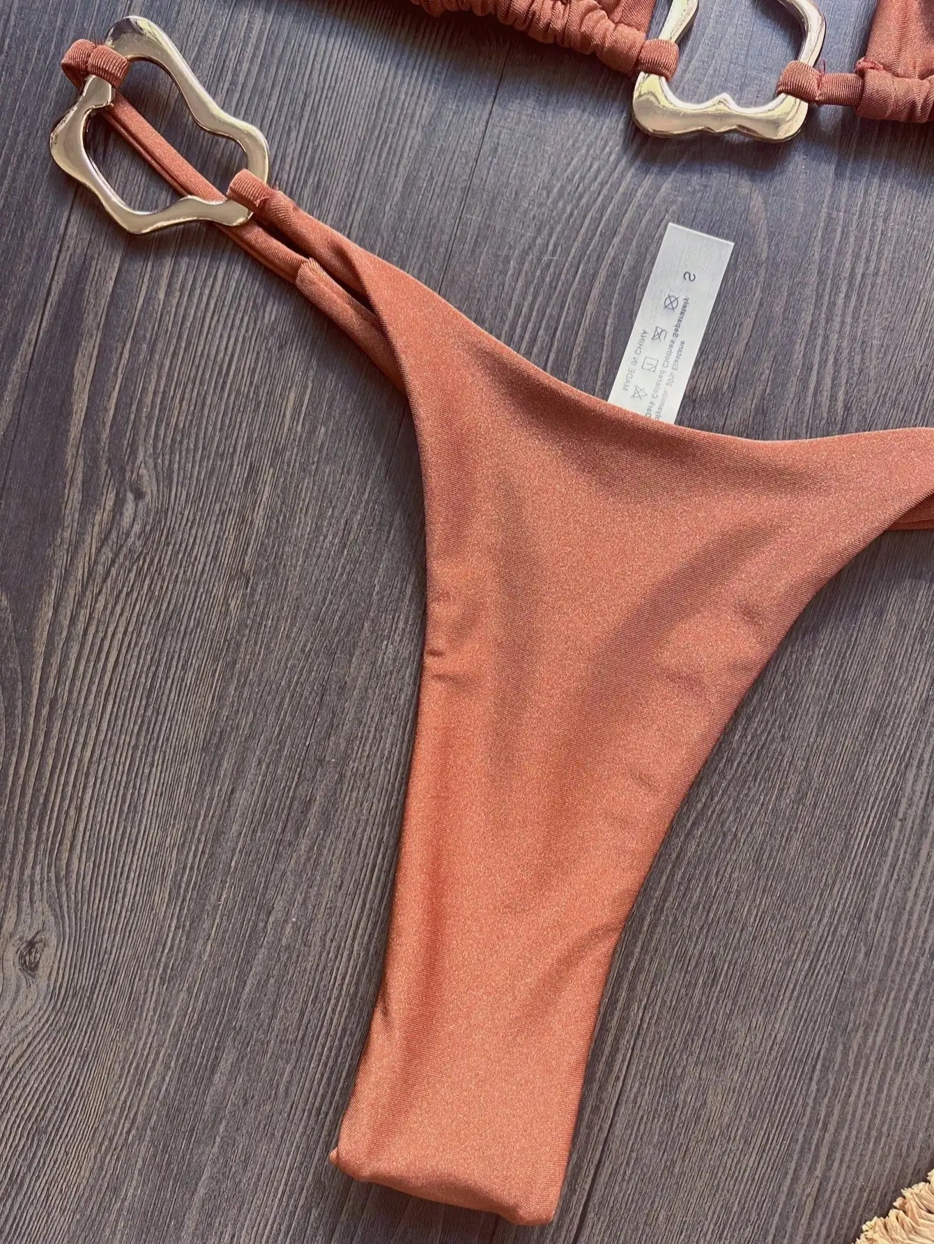 Bikini micro dos nu 2026 pour femme, maillot de bain uni, ensemble bikini string, tenue de plage brésilienne.