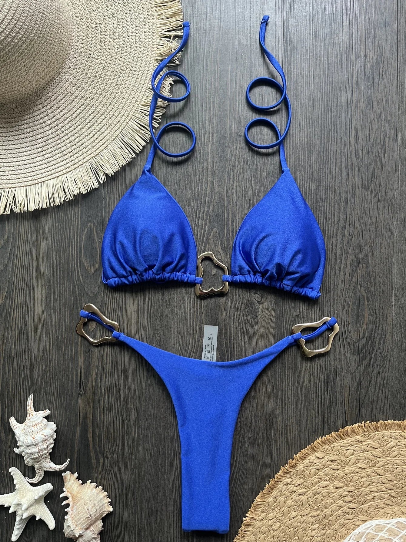 Bikini micro dos nu 2026 pour femme, maillot de bain uni, ensemble bikini string, tenue de plage brésilienne.