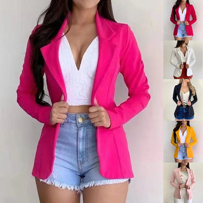 blazer habillé, pour femme, veste à poches, manteau ample