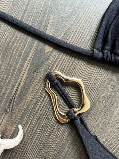 Bikini micro dos nu 2026 pour femme, maillot de bain uni, ensemble bikini string, tenue de plage brésilienne.