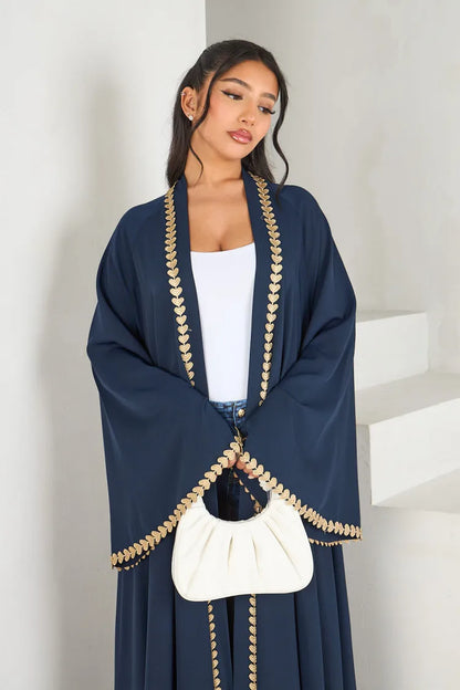 Abaya cardigan pudique pour femme.